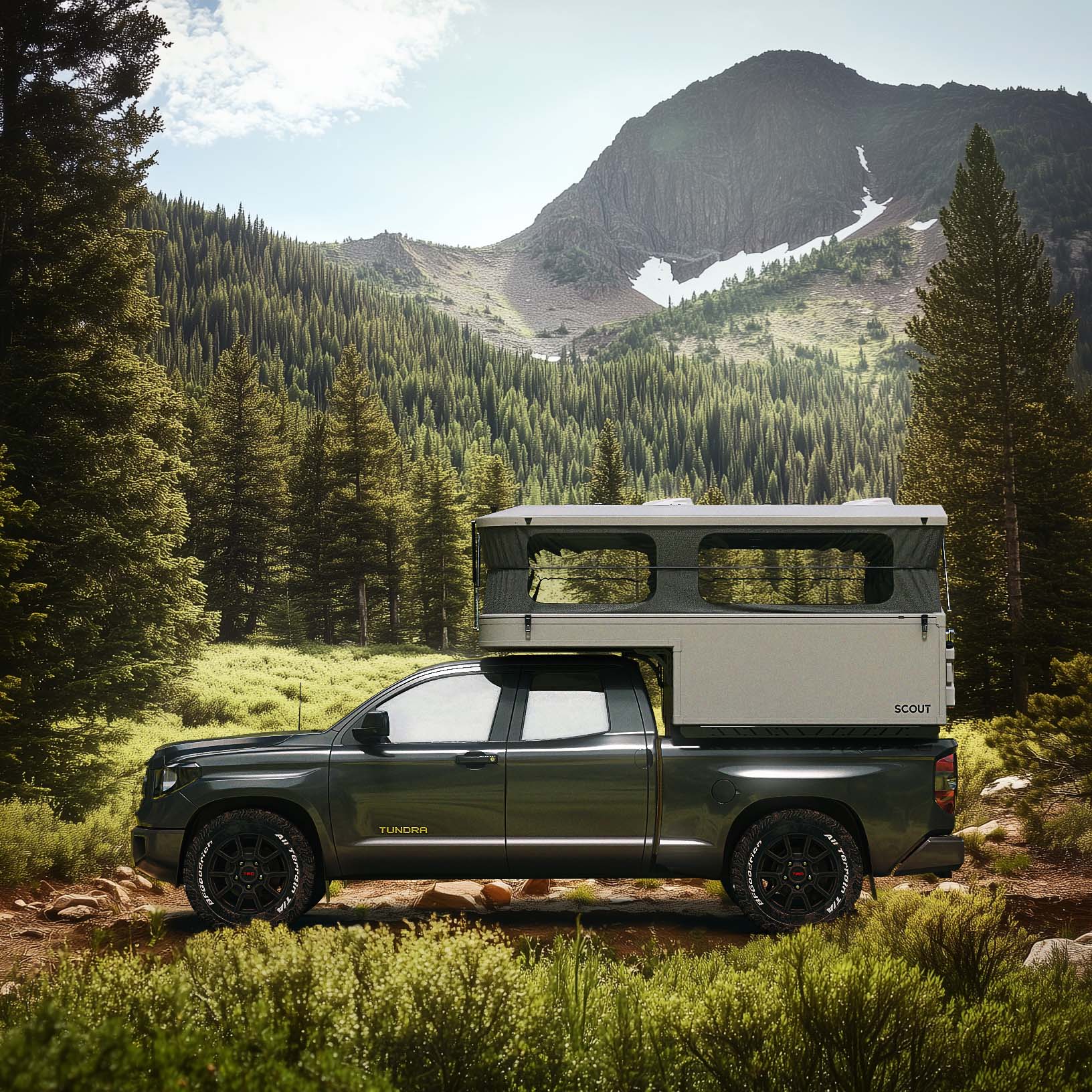 Scout Campers Releases The New Olympic Pop Up for Full-Size Trucks - Juniper Overland