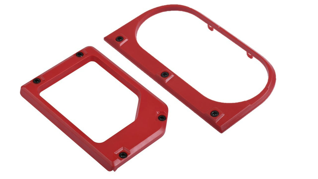 Cup Holder/Shifter Trim Rings (2014-2021 Tundra) - RED