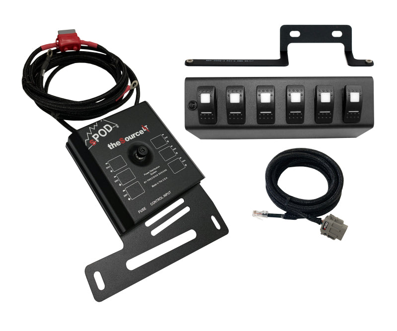 sPOD 09-18 Jeep Wrangler JK SourceLT w/Blue LED Switch Panel