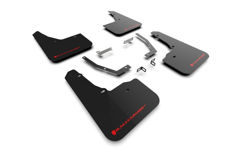 Rally Armor 25-26 Subaru Forester & Hybrid Black UR Mud Flap w/Red Logo