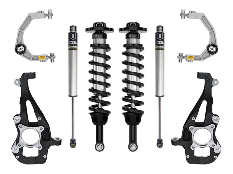 ICON 21-24 Ford F150 4WD 3.5-4.5in Stage 1 Suspension Sys Billet Uca