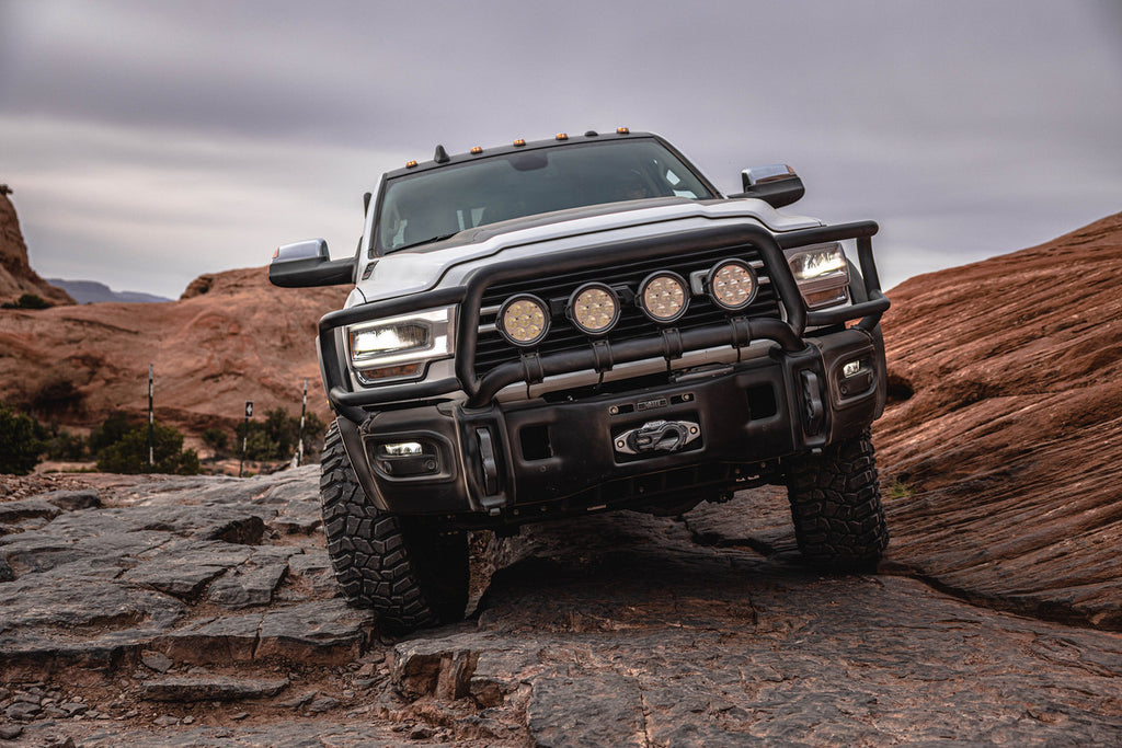 2019+ Ram HD Front Bumper W/Brush Guard - 40" Corners