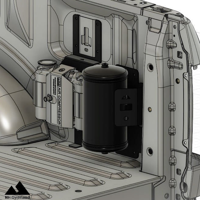 17+ Ford Superduty Box Link Compressor & Tank Mount