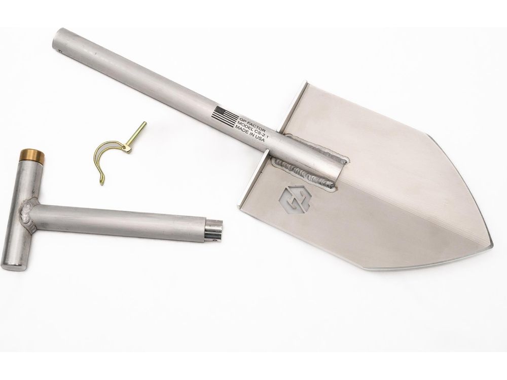 CS-2 Aluminum Camp Shovel - Two Piece