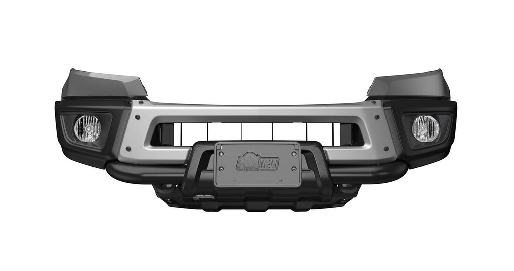 Colorado Bison Front Bumper - Silver no tube