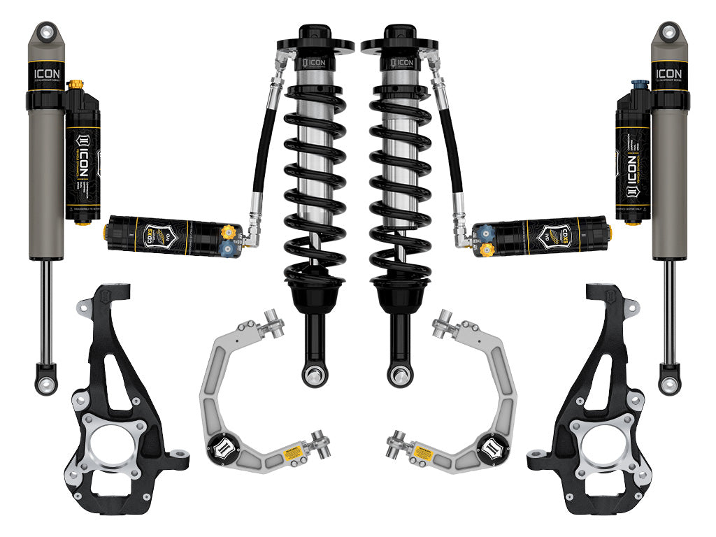 ICON 21-24 Ford F150 4WD 3.5-4.5in Stage 4 Suspension System Billet Cdxs