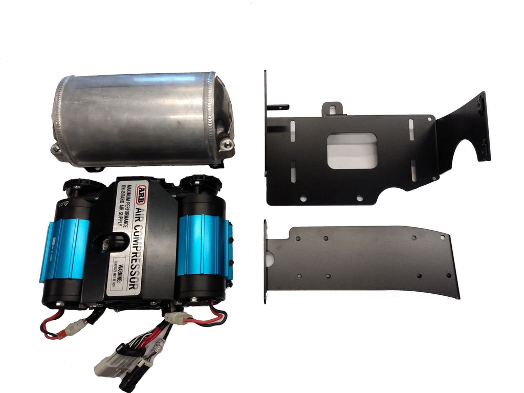 Bundle Pricing: ARB Mounting Bracket (ARBTACO3), ARB Air Compressor (CKMTA12), & ARB 1 Gallon Air Tank (171507) for Toyota Tacoma Gen 3 (2016-23) & Gen 4 (2024-Current)