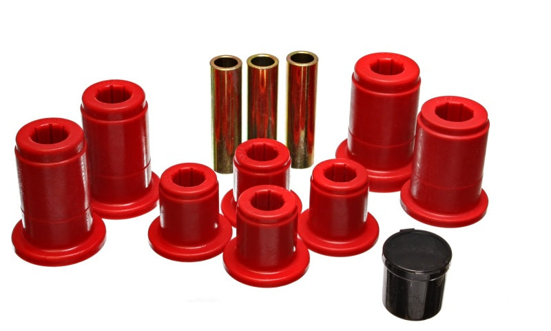 Energy Suspension Front Control Arm Bushing Set - Red