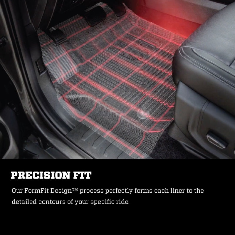 Husky Liners 2004-2008 Ford F-150 SuperCrew Cab Pickup X-act Contour Rear Floor Liner (Black)