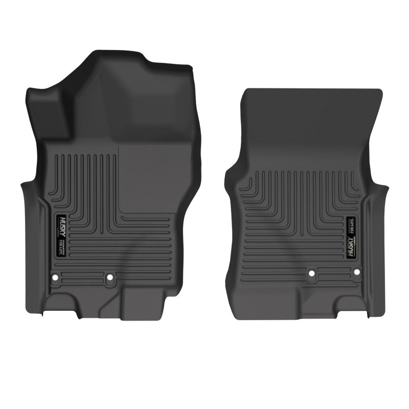 Husky Liners 2022 Nissan Frontier King Cab Ext. Cab/CC WeatherBeater Black Front Floor Liners