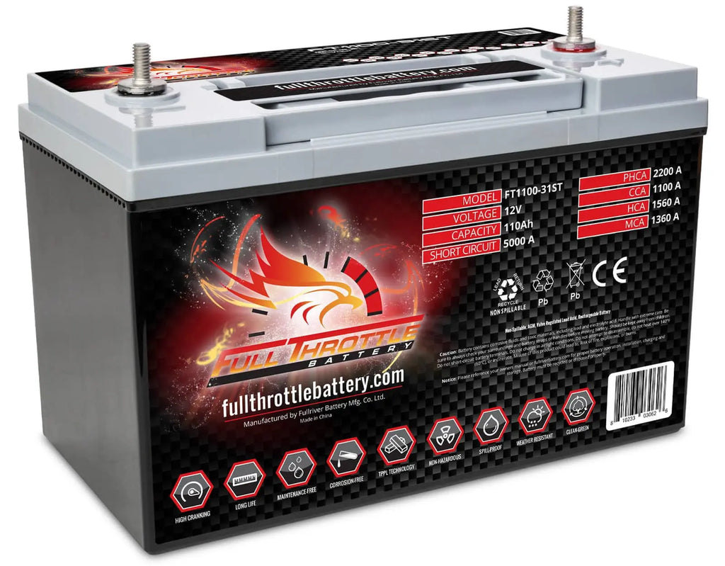 FT1100-31ST Group 31T High-Performance AGM Battery