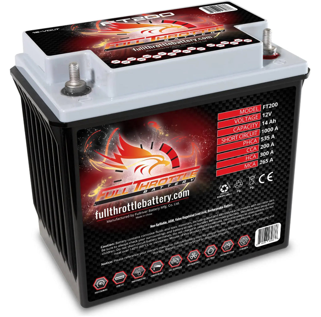 FT200 BTX20L-BS High-Performance AGM Battery
