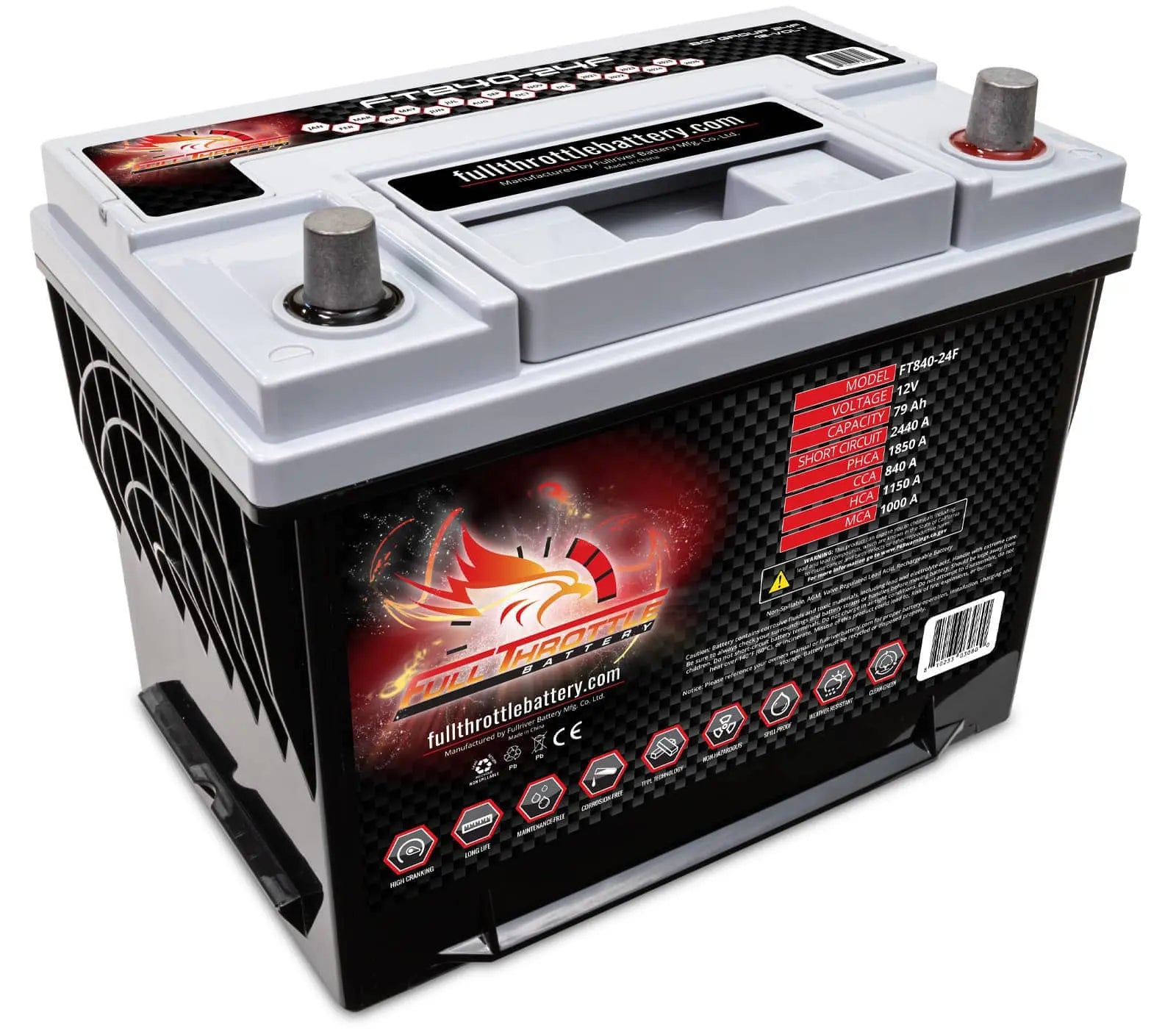 FT840-24F Group 24F High-Performance AGM Battery