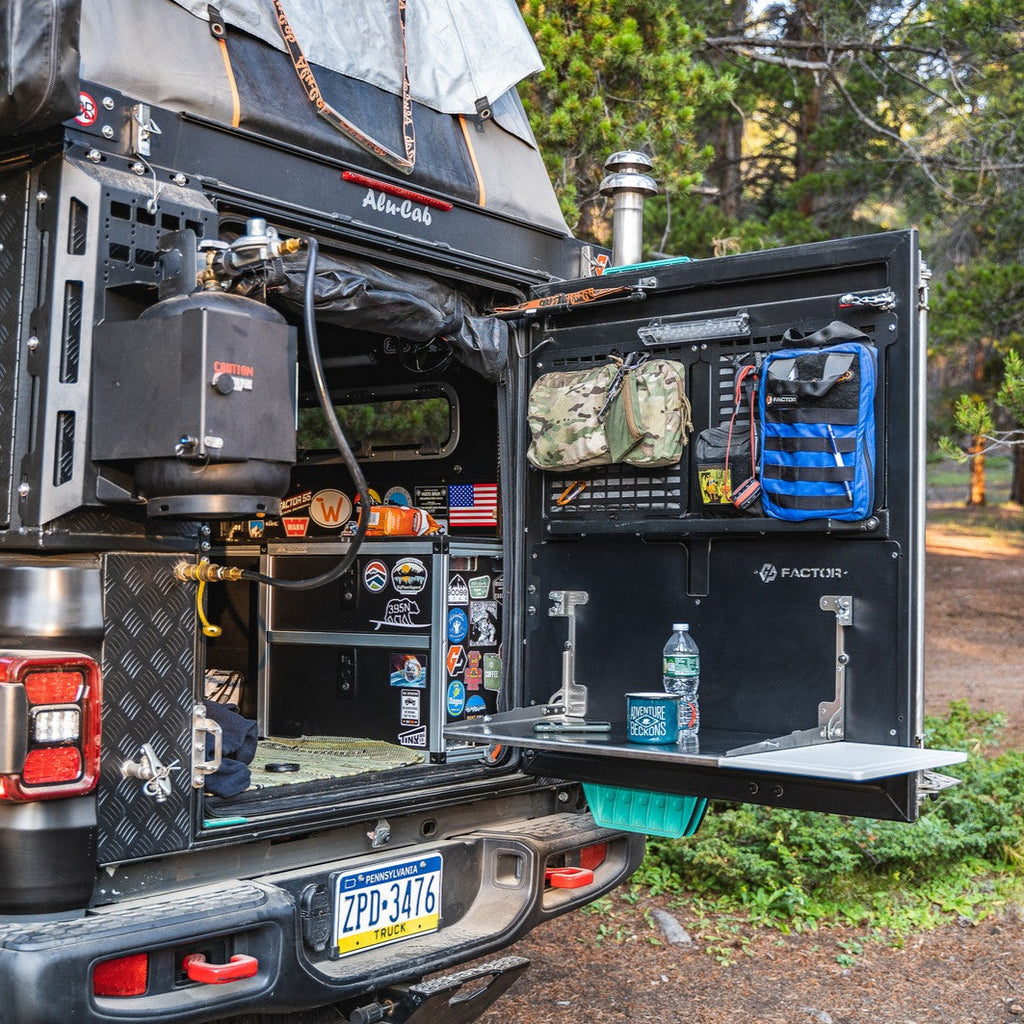 Alu-Cab Canopy Camper Rear Door Molle Panel V4 L/R Kit (For Slotted & Non-Slotted Doors)