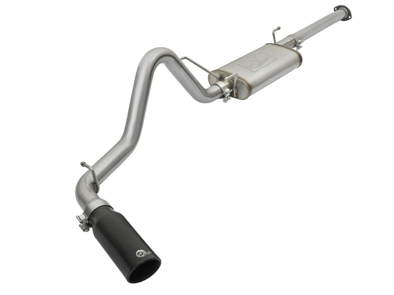 aFe MACHForce XP Cat Back SS Exhausts Black Tips 05-12 Toyota Tacoma L4-2.7L