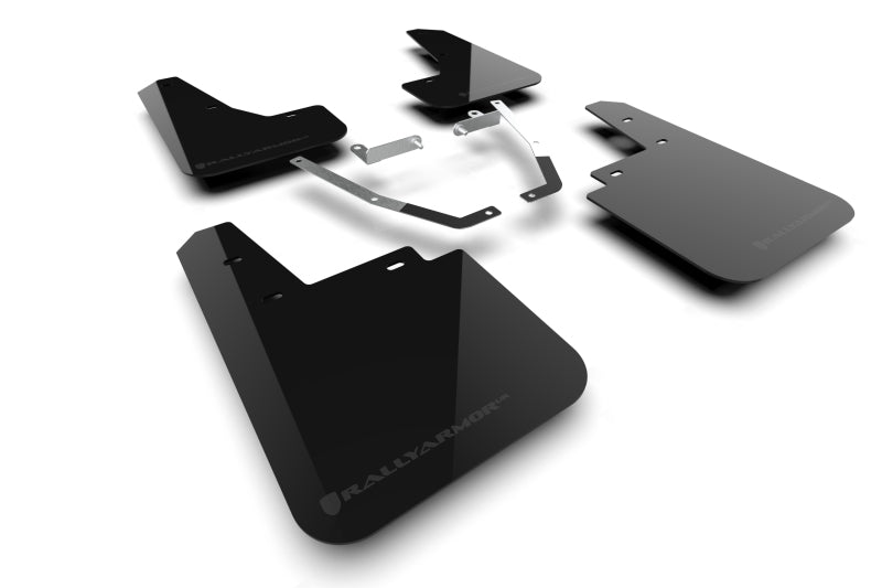 Rally Armor 24-26 Subaru Crosstrek (Wilderness Only) Black UR Mud Flap W/Grey Logo-No Drilling Req