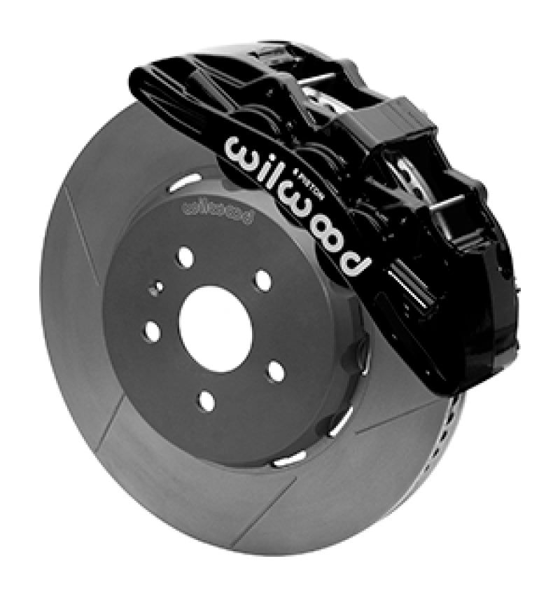 Wilwood SX6R Front Brake Kit 15in Lug Drive Slotted Black w/ Lines 10-14 Chevrolet Camaro SS