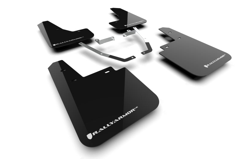 Rally Armor 24-26 Subaru Crosstrek (Wilderness Only) Black UR Mud Flap W/White Logo No Drilling Req