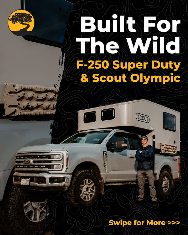 WILD WEDNESDAY: Ford F-250 + Scout Olympic – A Backcountry Basecamp Built for Deep Winter
