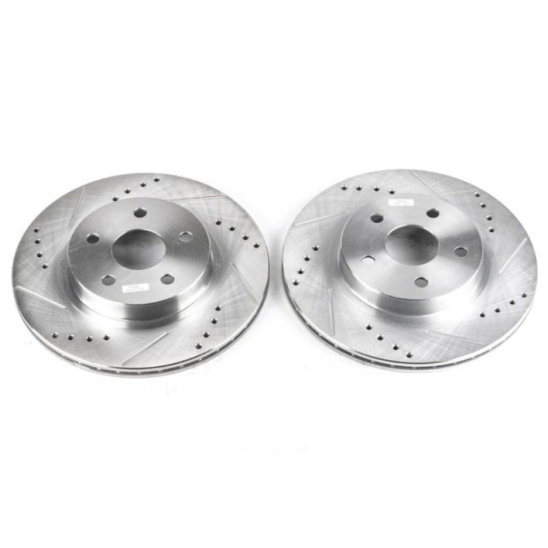 Power Stop 96-00 Toyota RAV4 Front Evolution Drilled & Slotted Rotors - Pair