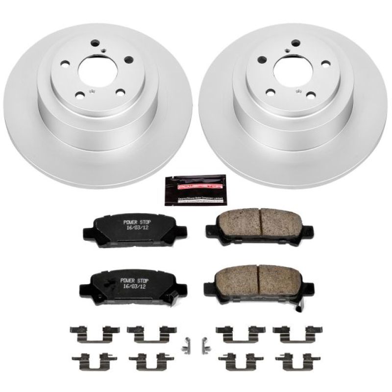 Power Stop 03-06 Subaru Baja Rear Z17 Evolution Geomet Coated Brake Kit