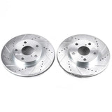 Power Stop 01-05 Toyota RAV4 Front Evolution Drilled & Slotted Rotors - Pair