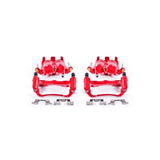 Power Stop 05-18 Nissan Frontier Front Red Calipers w/Brackets - Pair