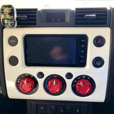 Climate Knobs (FJ Cruiser) - WHITE