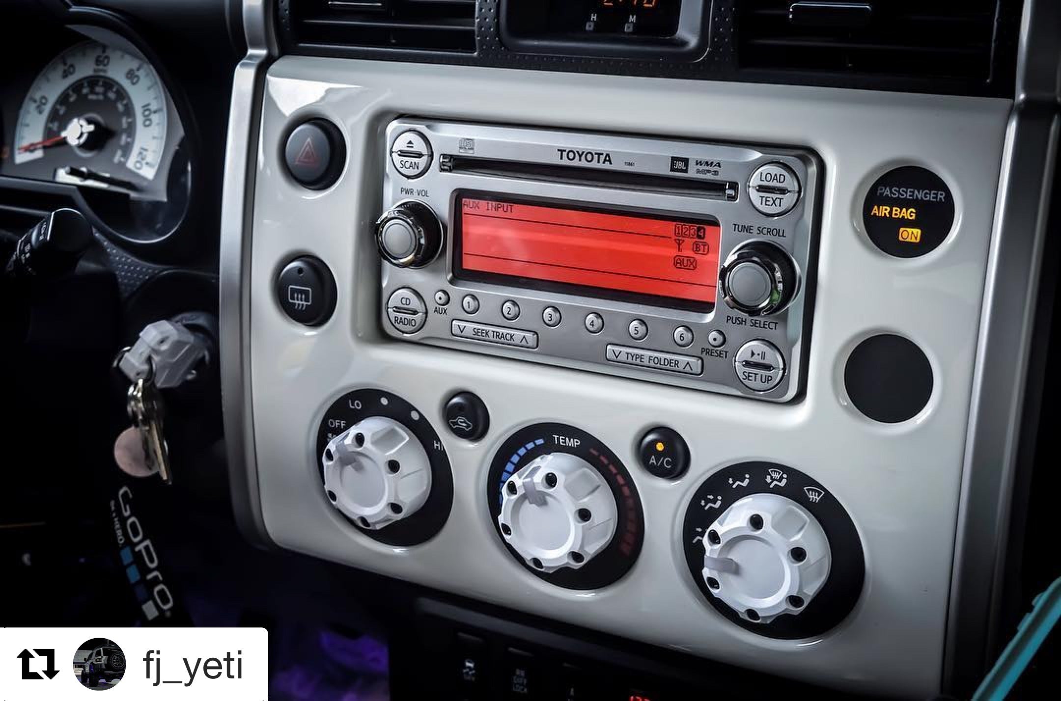 Climate Knobs (FJ Cruiser) - CEMENT