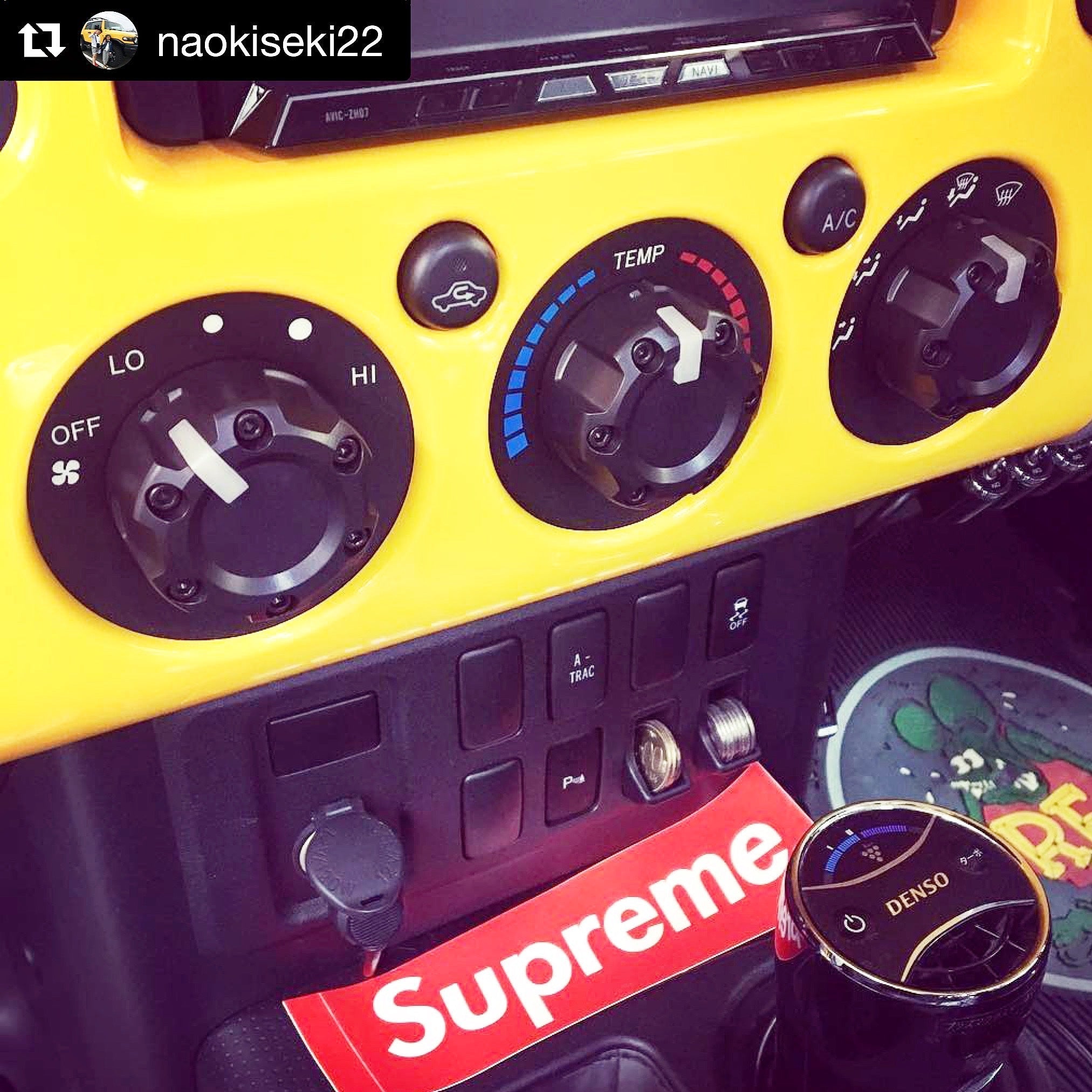 Climate Knobs (FJ Cruiser) - ARMY GREEN