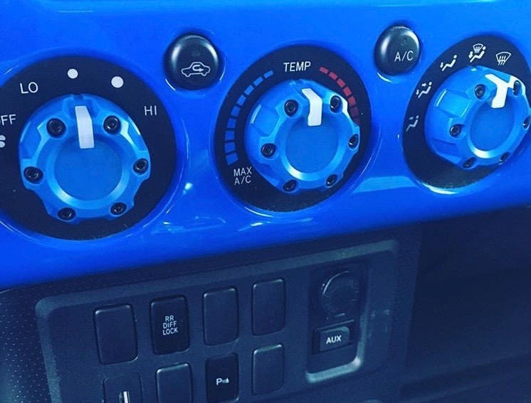 Climate Knobs (FJ Cruiser) - WHITE