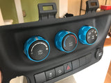 Climate Knobs (2011-2018 Wrangler JK) - CHIEF BLUE