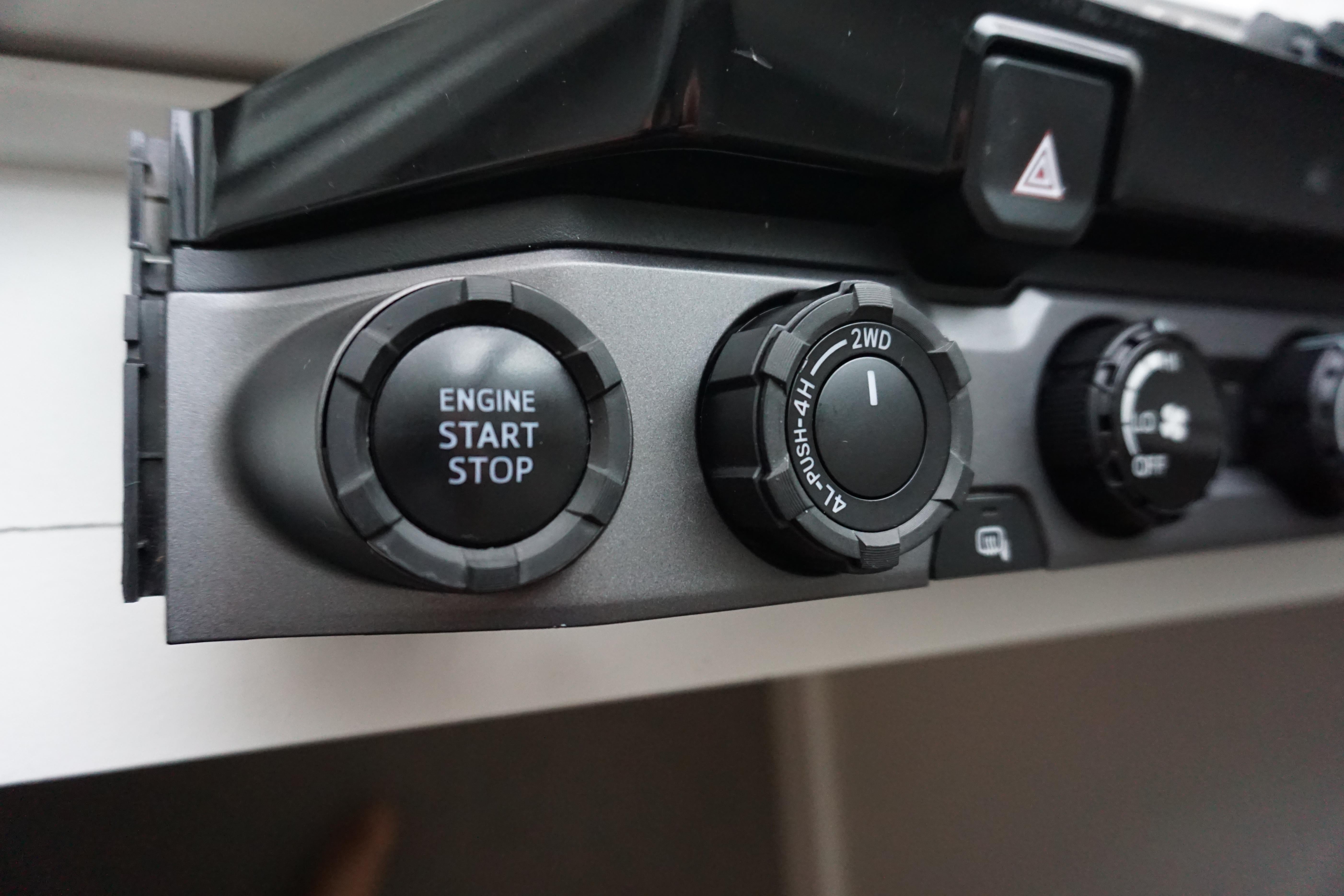 Start Button Ring + 4x4 Knob (2016-2023 Tacoma / 2020-2021 Tundra) - RED