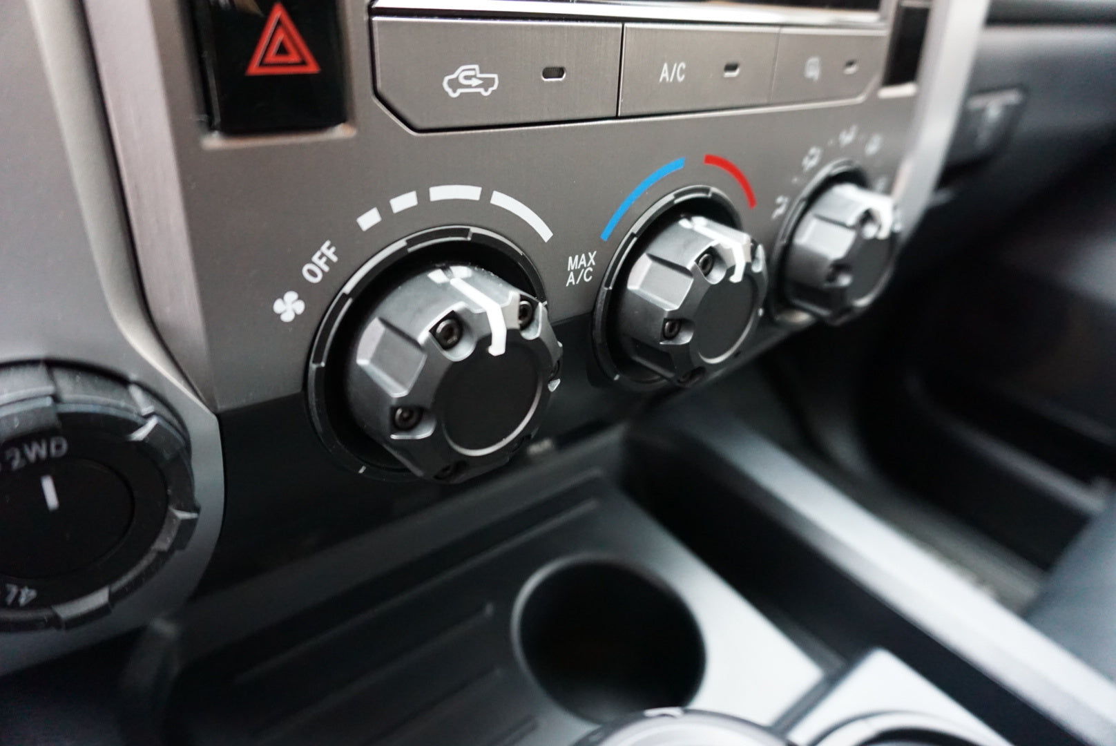 Climate Knob Trim Rings (2014-2021 Tundra) - RED