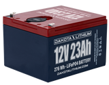 Dakota Lithium 12V 23Ah Battery With Dual USB Ports & Voltmeter