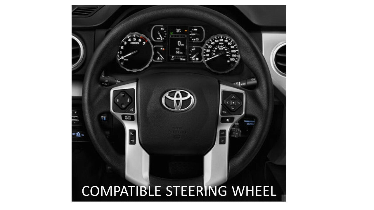 Steering Wheel Emblem Overlay (Select Toyota Models) - CEMENT - AJT DESIGN