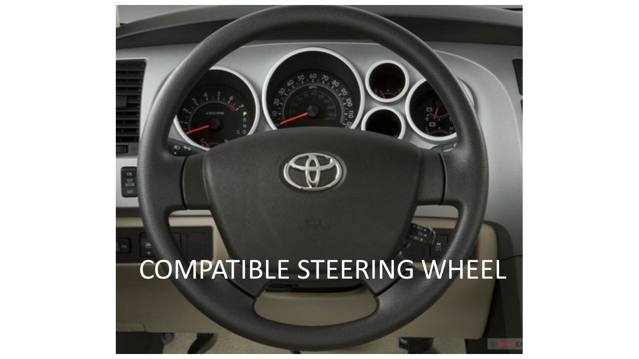 Steering Wheel Emblem Overlay (Select Toyota Models) - VOODOO BLUE - BLANK
