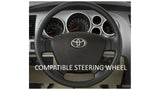 Steering Wheel Emblem Overlay (Select Toyota Models) - CEMENT - BLANK