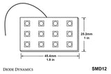 Diode Dynamics LED Board SMD12 - Green (Single)