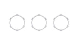 Climate Rings (2016-2023 Tacoma DUAL ZONE) - WHITE