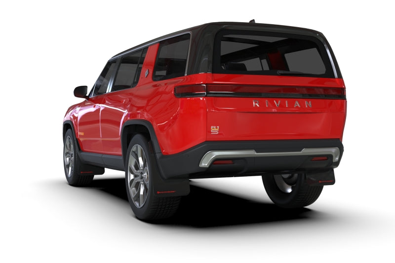 Rally Armor 2022+ Rivian R1S Black UR Mud Flap w/ Red Logo