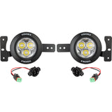 18+ Jeep JL / '20+ Jeep Gladiator Fog Light Kit with 3.7" Multi-LED Mini Cannons