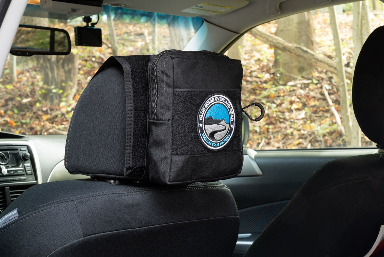Headrest Velcro Pouch - 7 x 6 x 2