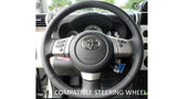 Steering Wheel Emblem Overlay (Select Toyota Models) - CEMENT - BLANK