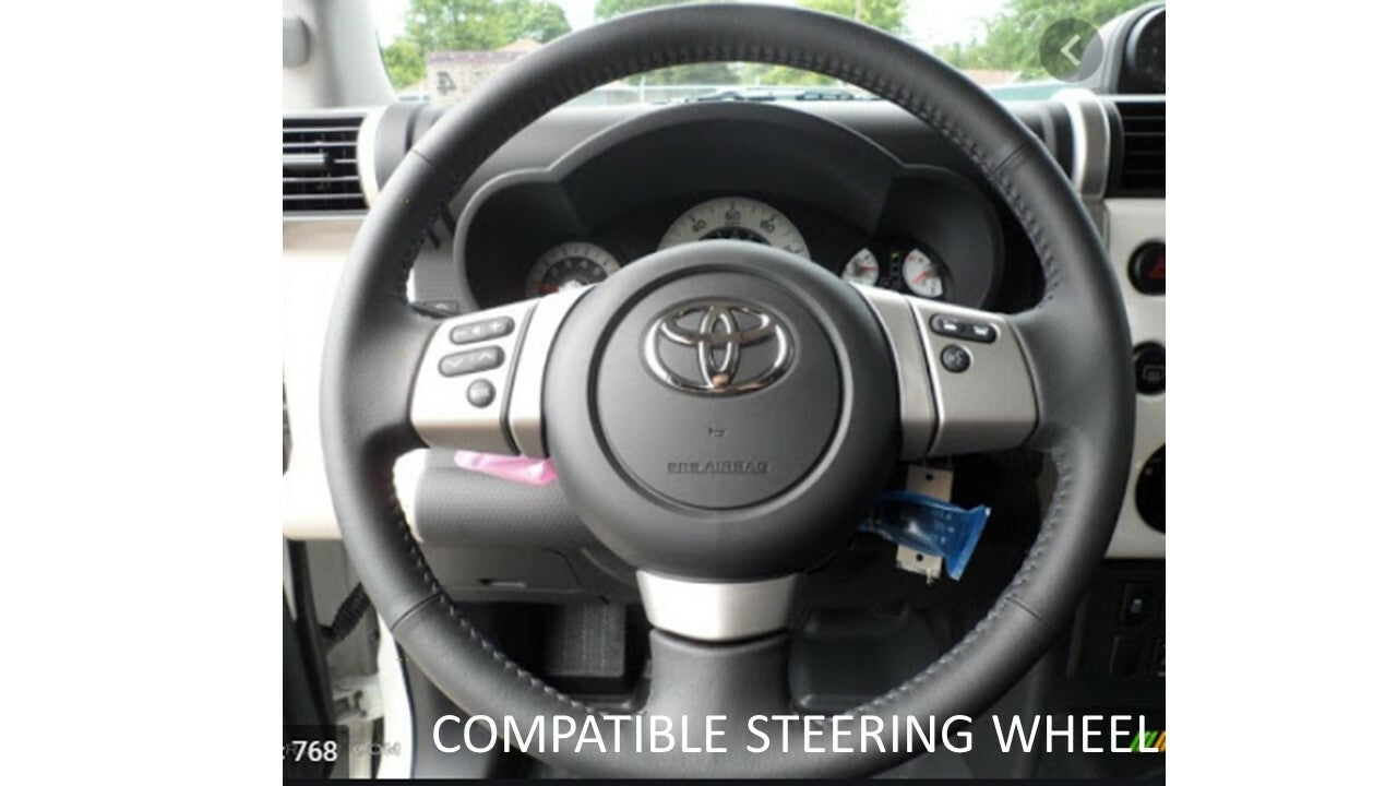 Steering Wheel Emblem Overlay (Select Toyota Models) - VOODOO BLUE - BLANK