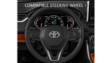 Steering Wheel Emblem Overlay (Select Toyota Models) - CEMENT - BLANK