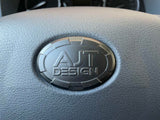 Steering Wheel Emblem Overlay (Select Toyota Models) - BLACK - AJT DESIGN