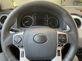 Steering Wheel Emblem Overlay (Select Toyota Models) - BLACK - BLANK