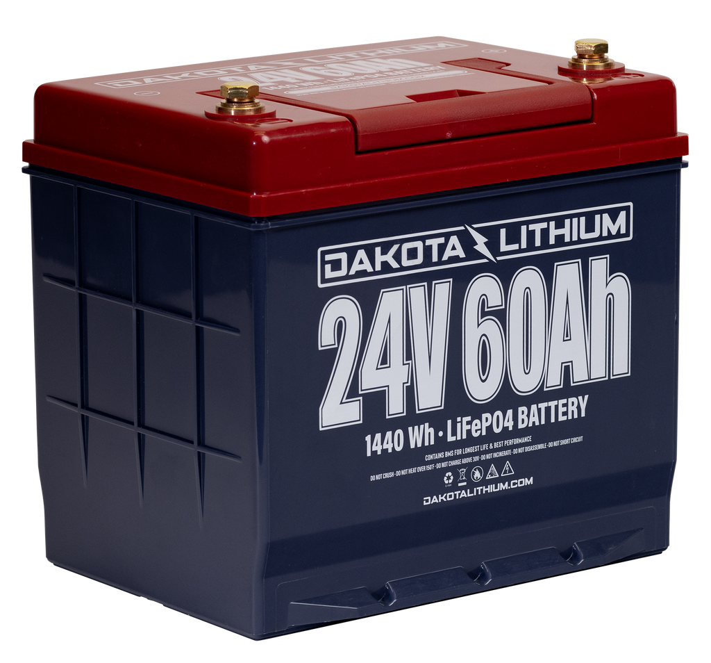 Dakota Lithium 24V 60Ah Deep Cycle LiFePo4 Single Battery