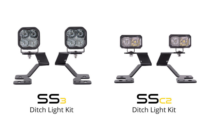 Diode Dynamics 2021 Ford Bronco Sport Stage Series 2in LED Ditch Light Kit - Sport Yellow Combo